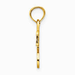 10K / 14K Yellow Gold SWEET 16 Pendant - Product Photo