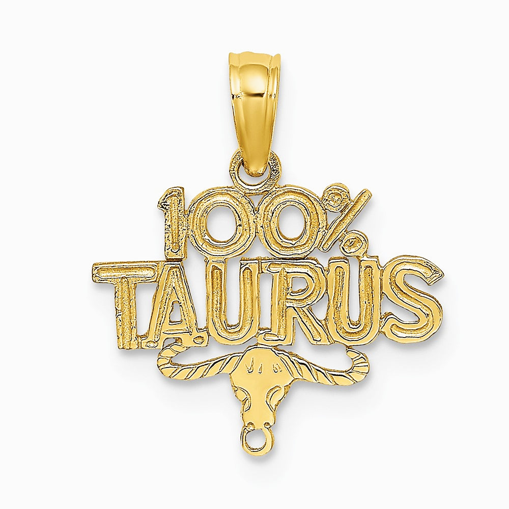 10K / 14K Yellow Gold 100% TAURUS Zodiac Charm