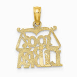 10K / 14K Yellow Gold 100% LIBRA Zodiac Charm - Product Photo