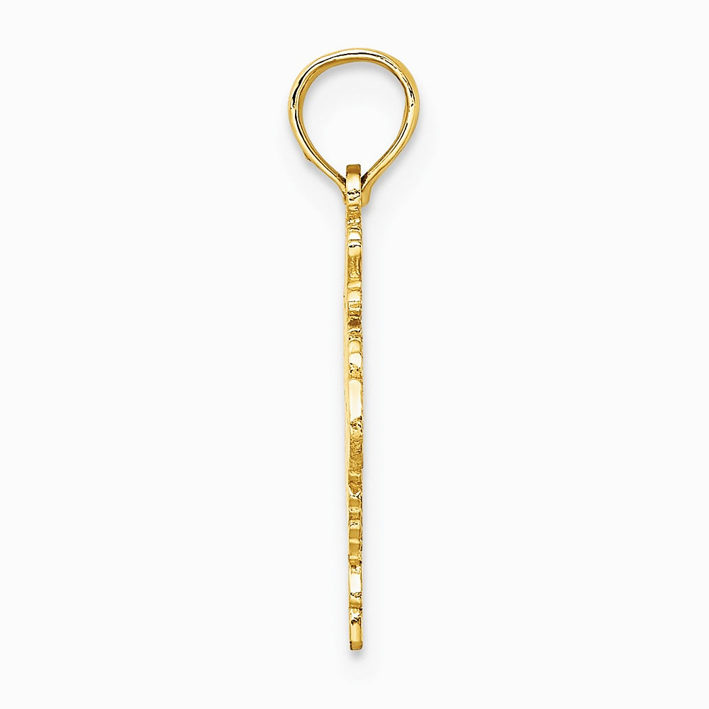 10K / 14K Yellow Gold 100% SCORPIO Zodiac Charm - Product Photo