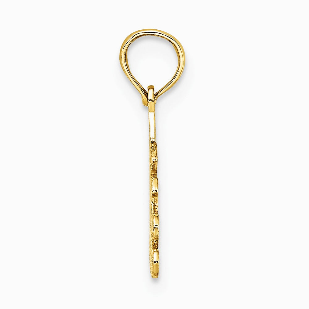 10K / 14K Yellow Gold 100% SAGITTARIUS Zodiac Charm - Product Photo
