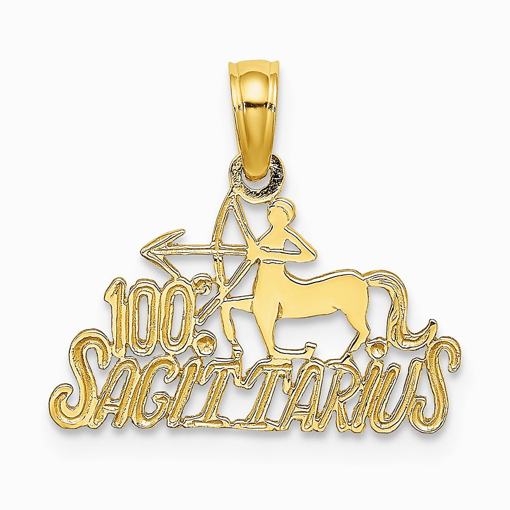 10K / 14K Yellow Gold 100% SAGITTARIUS Zodiac Charm