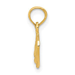 10K / 14K Yellow Gold Textured Alligator Pendant - Product Photo