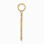 10K / 14K Yellow Gold Rooster Pendant - Product Photo