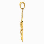 10K / 14K Yellow Gold Polished Celtic Crucifix Pendant - Product Photo