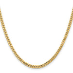10K 3.5mm Solid Miami Cuban Chain - Product Photo