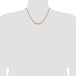 10K 3.5mm Solid Miami Cuban Chain - Product Photo