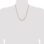 10K 3.5mm Solid Miami Cuban Chain - Product Photo