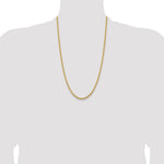 10K 3.5mm Solid Miami Cuban Chain - Product Photo
