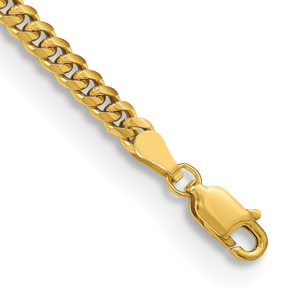 10K 3.5mm Solid Miami Cuban Chain - Product Photo