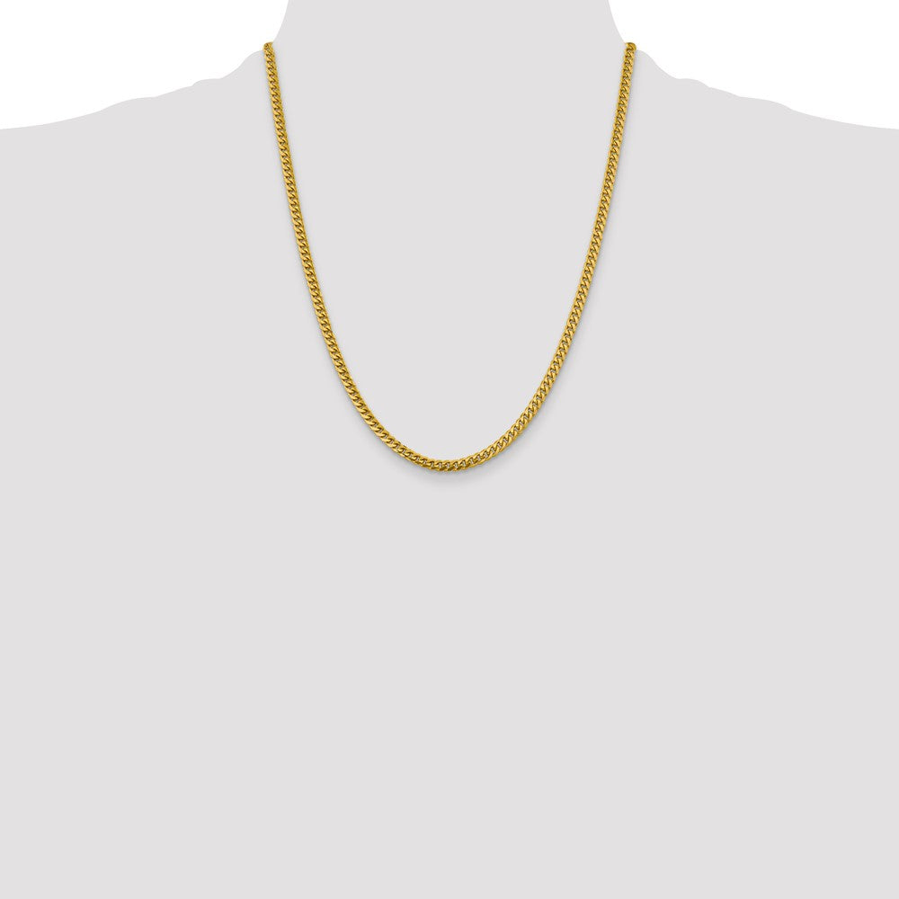 10K 4.25mm Solid Miami Cuban Chain - Product Photo