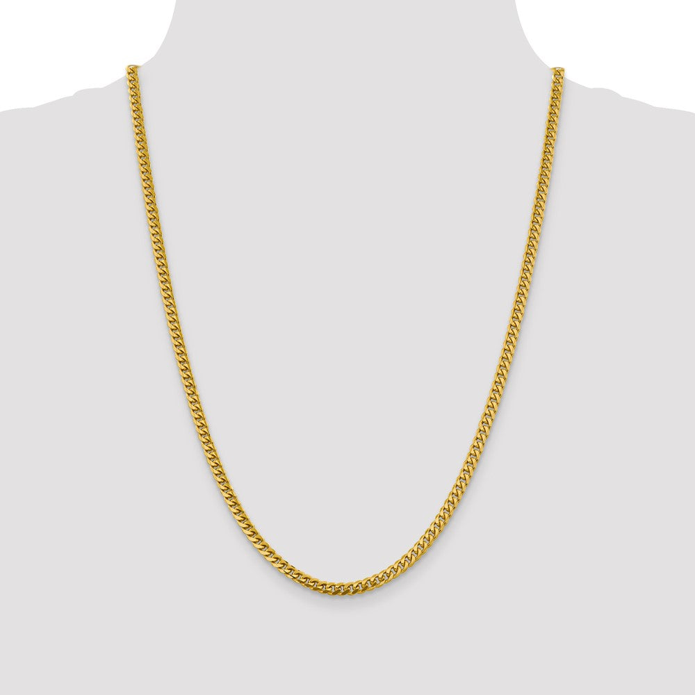 10K 4.25mm Solid Miami Cuban Chain - Product Photo