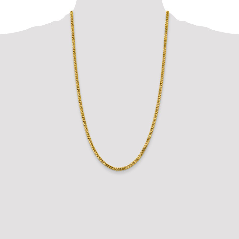 10K 4.25mm Solid Miami Cuban Chain - Product Photo
