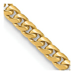10K 4.3mm Solid Miami Cuban Chain - Product Photo