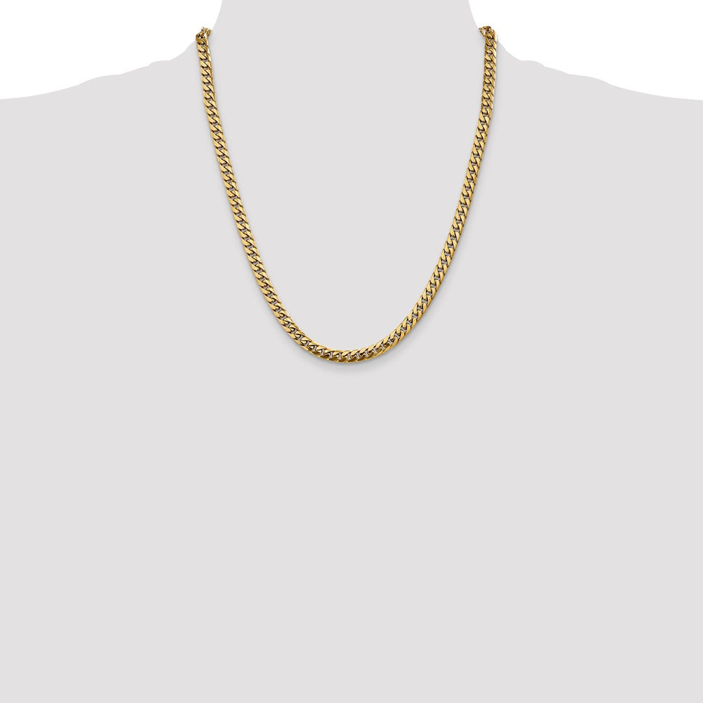 10K 5mm Solid Miami Cuban Chain - Product Photo