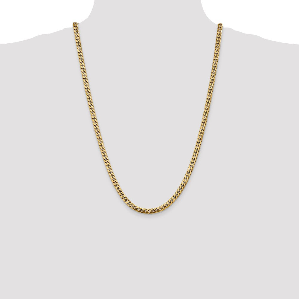 10K 5mm Solid Miami Cuban Chain - Product Photo