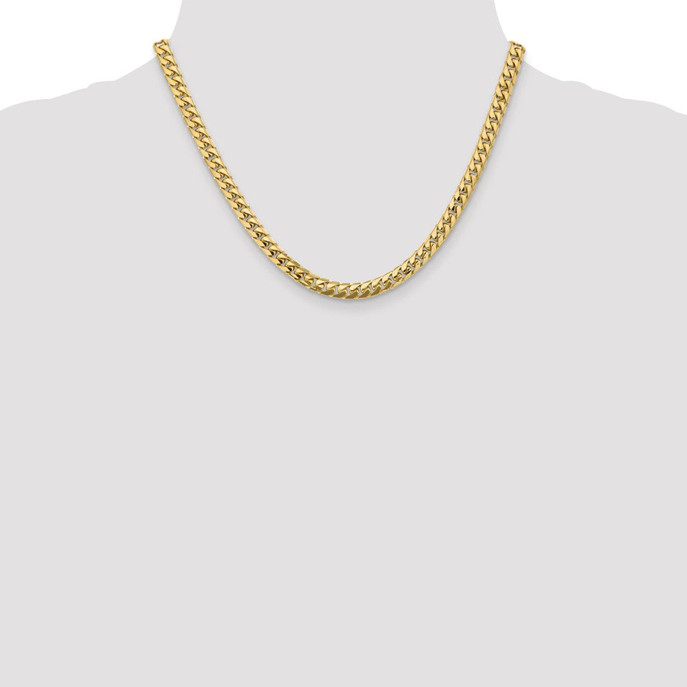 10K 5.5mm Solid Miami Cuban Chain - Product Photo