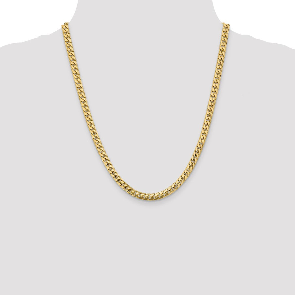 10K 5.5mm Solid Miami Cuban Chain - Product Photo