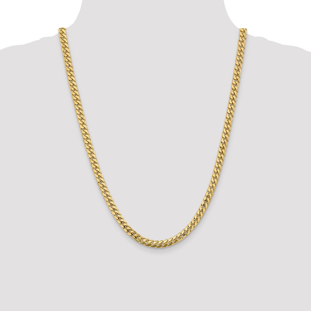 10K 5.5mm Solid Miami Cuban Chain - Product Photo