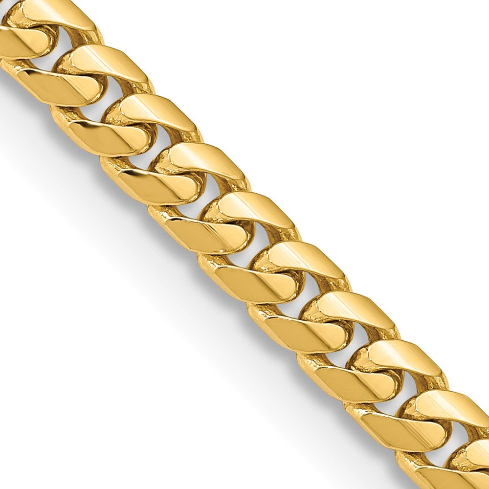 10K Yellow Gold 5.5mm Solid Miami Cuban Chain Necklace 18"-26"