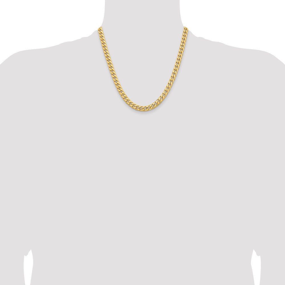 10K 6.75mm Solid Miami Cuban Chain - Product Photo