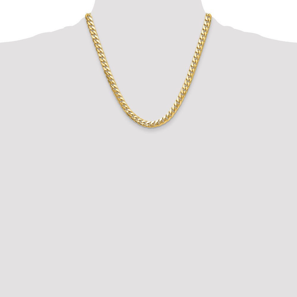 10K 8.0mm Solid Miami Cuban Chain - Product Photo
