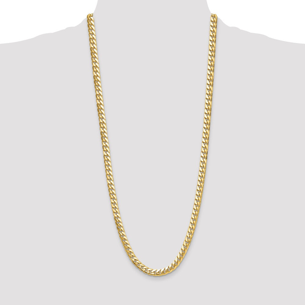 10K 8.0mm Solid Miami Cuban Chain - Product Photo