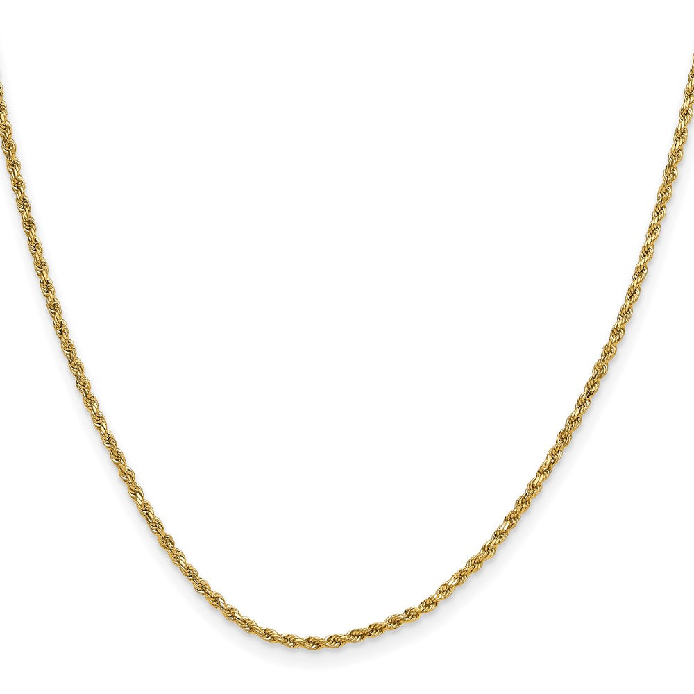 10k 2mm Semi-solid D/C Rope Chain - Product Photo