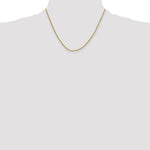 10k 2mm Semi-solid D/C Rope Chain - Product Photo