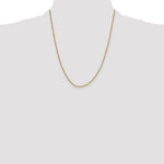 10k 2mm Semi-solid D/C Rope Chain - Product Photo