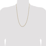10k 2mm Semi-solid D/C Rope Chain - Product Photo