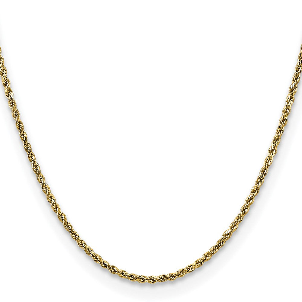 10k 2.25mm Semi-solid D/C Rope Chain - Product Photo