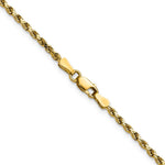 10k 2.25mm Semi-solid D/C Rope Chain - Product Photo