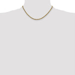 10k 2.25mm Semi-solid D/C Rope Chain - Product Photo