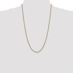 10k 2.25mm Semi-solid D/C Rope Chain - Product Photo