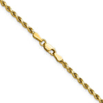 10k 2.5mm Semi-solid D/C Rope Chain - Product Photo