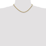 10k 2.5mm Semi-solid D/C Rope Chain - Product Photo