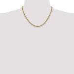 10k 2.5mm Semi-solid D/C Rope Chain - Product Photo