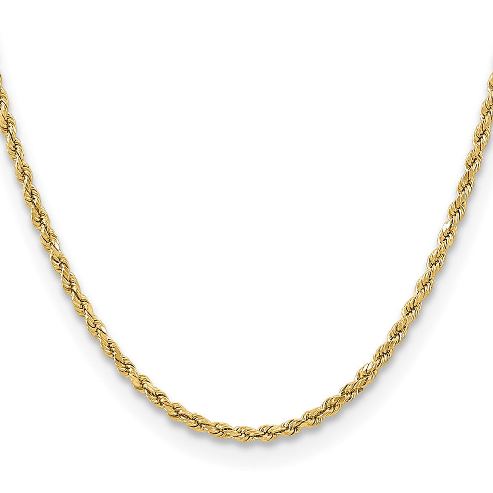 10k 3mm Semi-solid D/C Rope Chain - Product Photo
