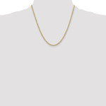 10k 3mm Semi-solid D/C Rope Chain - Product Photo