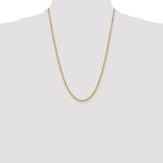 10k 3mm Semi-solid D/C Rope Chain - Product Photo