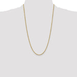 10k 3mm Semi-solid D/C Rope Chain - Product Photo
