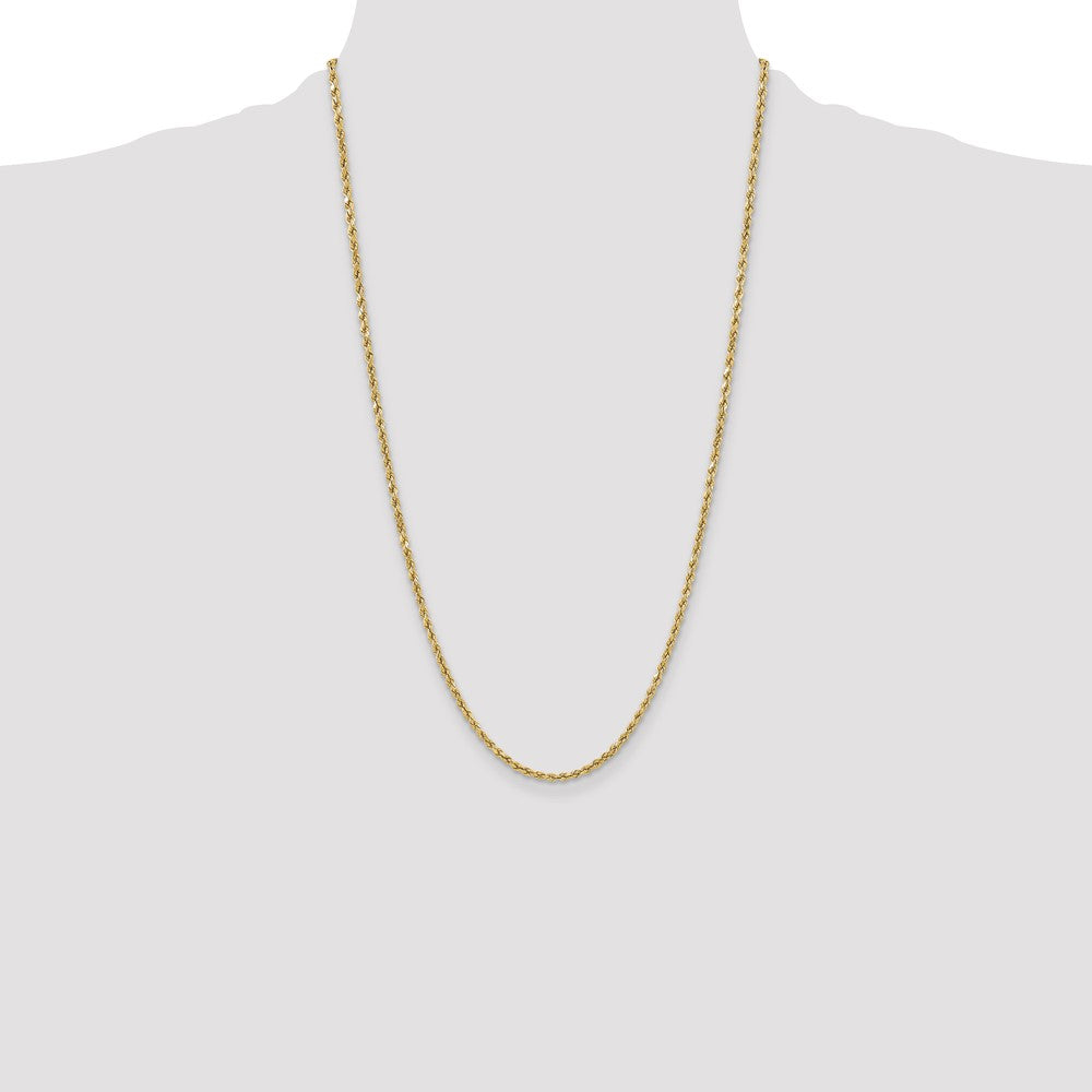 10k 3mm Semi-solid D/C Rope Chain - Product Photo