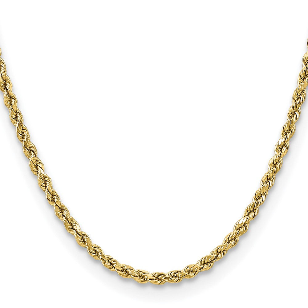 10k 3.5mm Semi-solid D/C Rope Chain - Product Photo