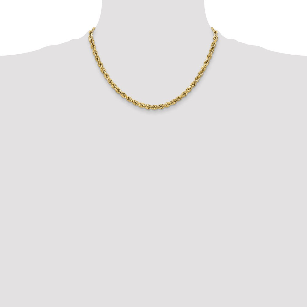 10k 3.5mm Semi-solid D/C Rope Chain - Product Photo