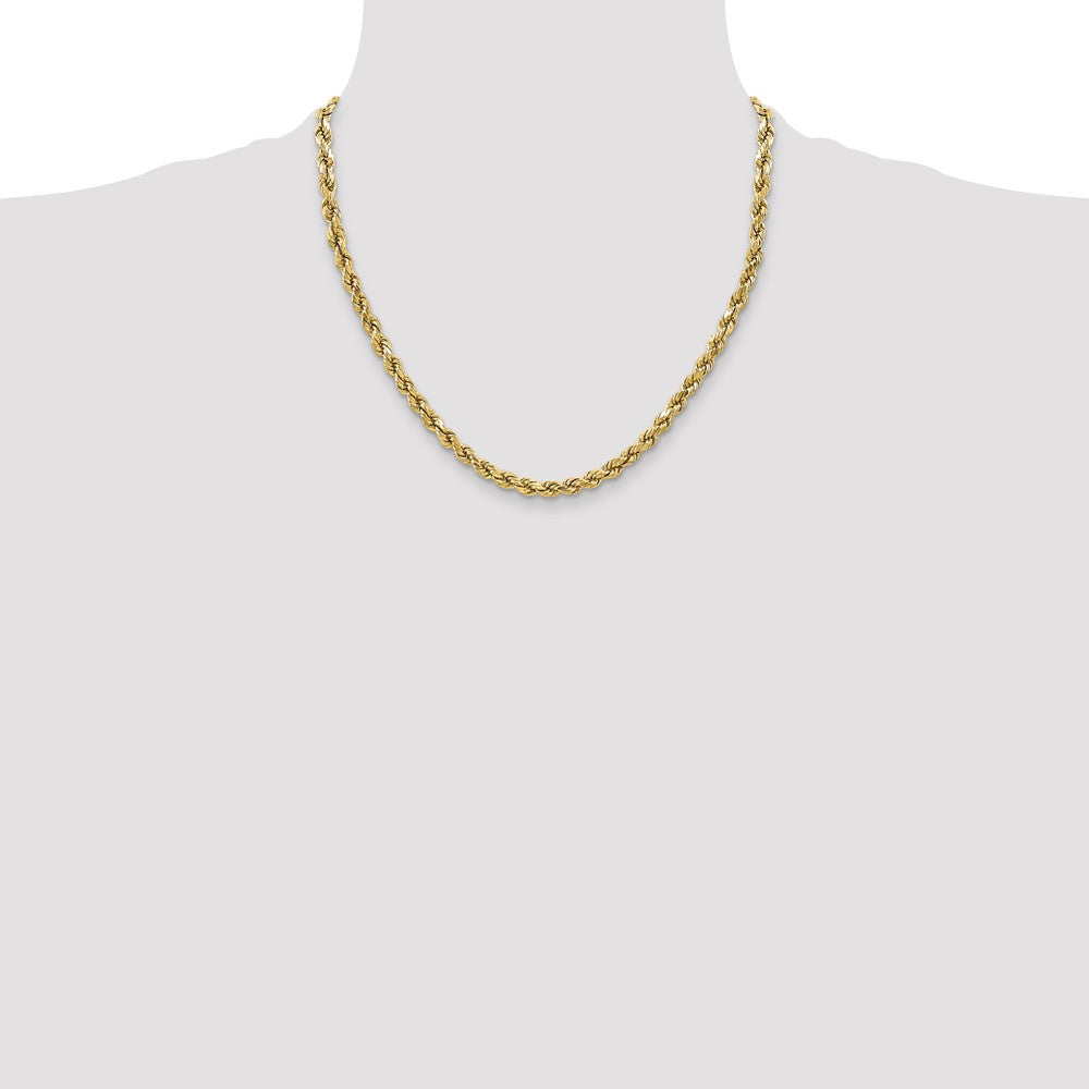 10k 3.5mm Semi-solid D/C Rope Chain - Product Photo