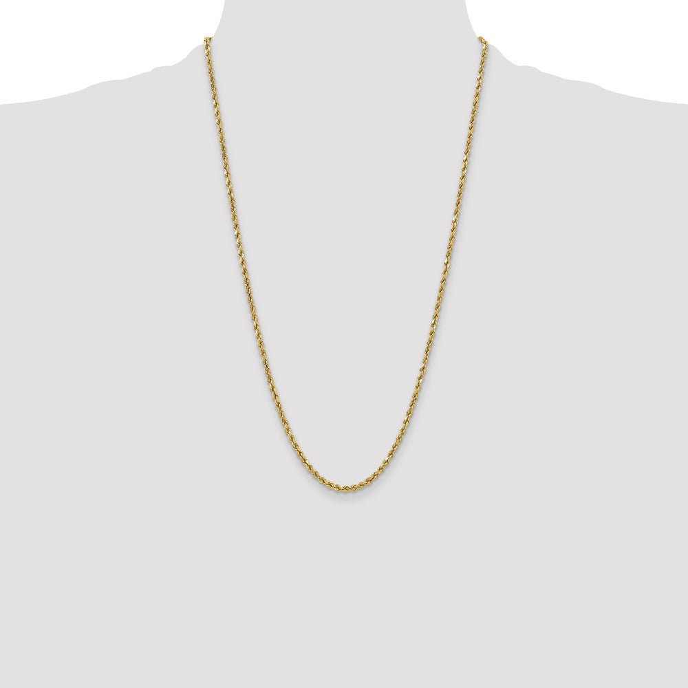 10k 3.5mm Semi-solid D/C Rope Chain - Product Photo