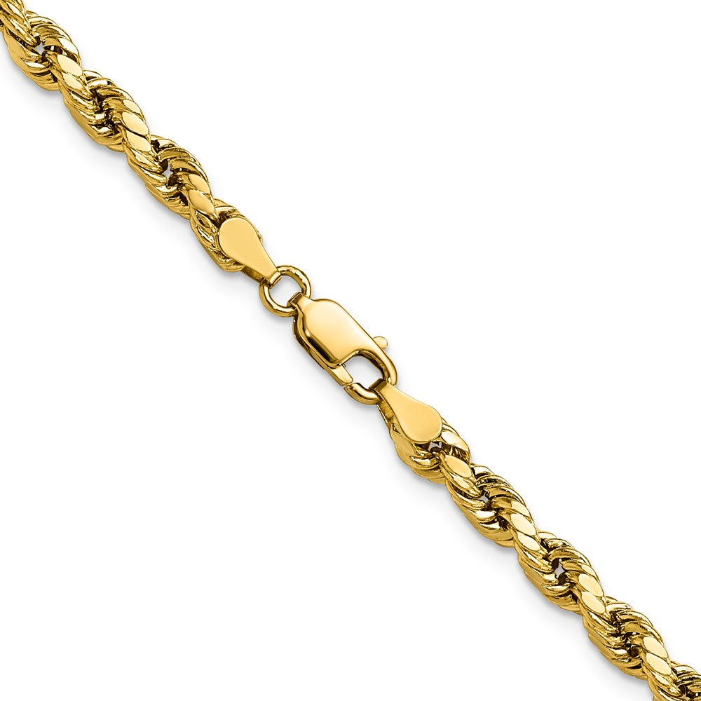 10k 4mm Semi-solid D/C Rope Chain - Product Photo