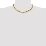 10k 4mm Semi-solid D/C Rope Chain - Product Photo