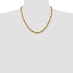 10k 4mm Semi-solid D/C Rope Chain - Product Photo